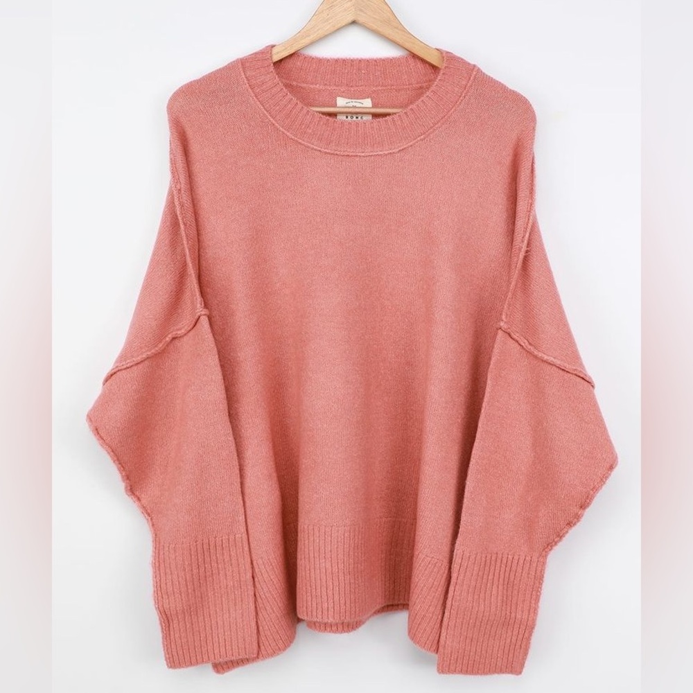 Billabong Endless Days Dusty Rose Oversize Sweater